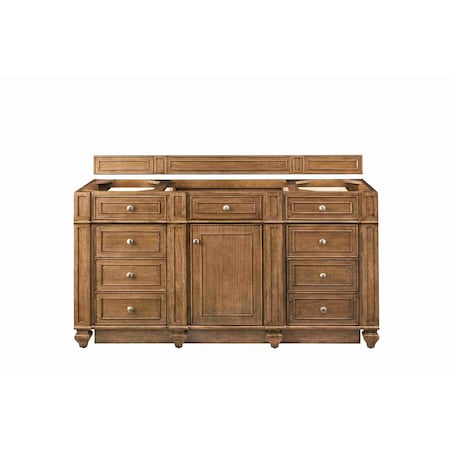 James Martin Vanities Vanity, without top, Saddle Brown, 59.9 in W x 22.9 in D, 157-V60S-M-SBR