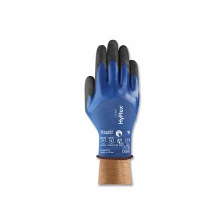 Hyflex 11-925 Oil Repellent Gloves, Nitrile/Nylon/Spandex, Size 9, Blue/Black, 12PK 012-11-925-9