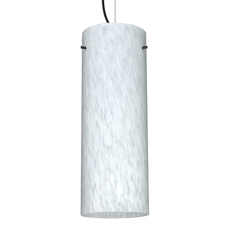 Besa Lighting Besa Stilo 18 Pendant, Carrera, Black Finish, 1x 11W LED 1KX-412819-LED-BK