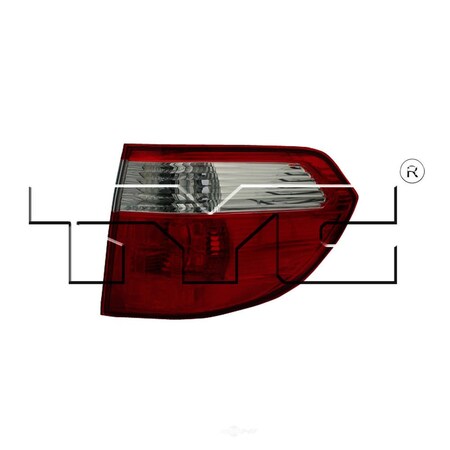 Tyc Capa Certified Tail Light Assembly 11-6123-01-9