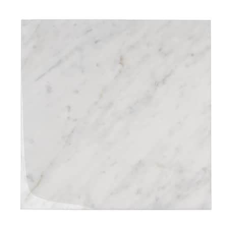 Apollo Tile 12x12 Bianco Carrara Marble Honed Floor and Wall Tile 10 sqft/case, 10PK APLFCA881212HA