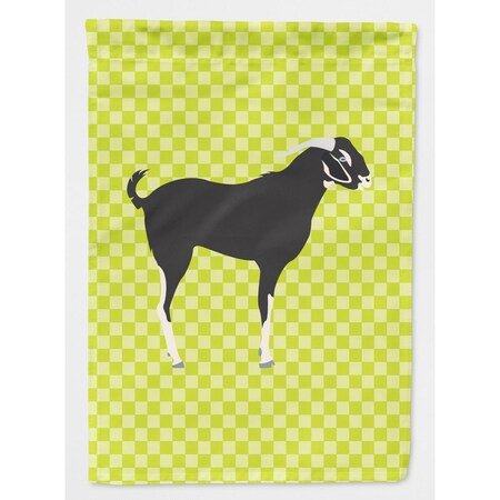 Carolines Treasures Black Bengal Goat Green Flag Garden Size BB7710GF