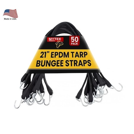 Mytee Products Mytee Products 21in EPDM Tarp Rubber Bungee Straps -50 Pack RS-21-US