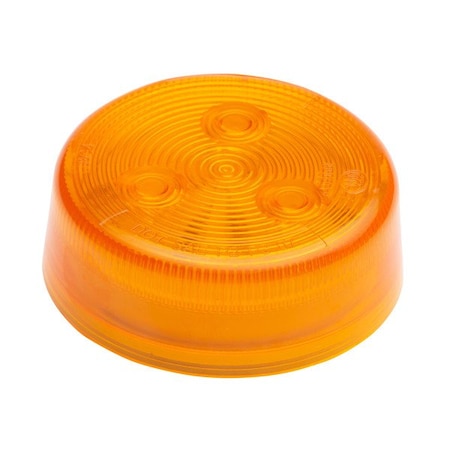 Grote Lighting LED Clearance Marker Lights, Amber, Round, 2.5in Diameter, Grommet/Bracket Mount MKR4600YPG