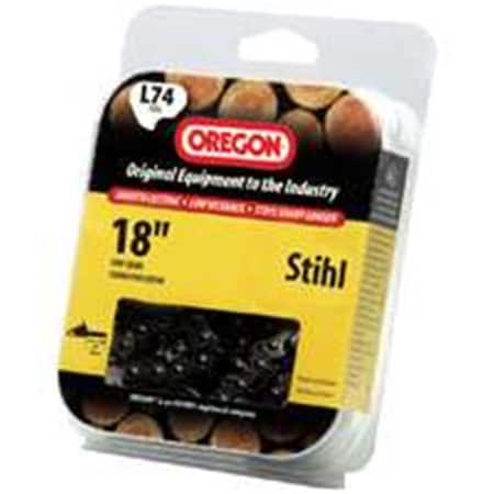 Noregon Systems Oregon Cutting Systems L74 18 in. Stihl Chainsaw Chain 6588669