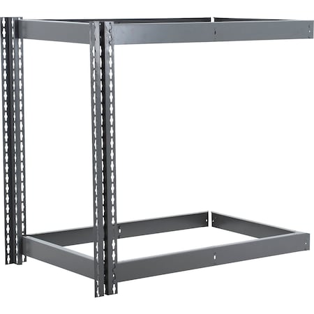 Global Industrial 2 Shelf, Heavy Duty Boltless Shelving, Add On, 48"W x 48"D x 36"H, No Deck B3170737