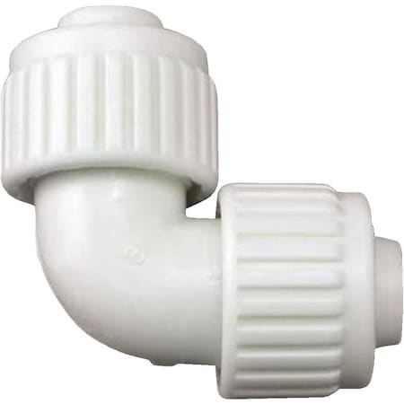 Flair-It 3/4'' x 3/4'' 90 Deg. Plastic Compression PEX Elbow, 1/4 Bend 16806