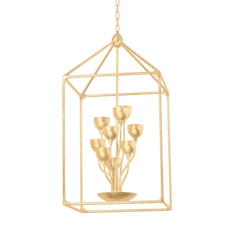 Troy Lighting Westwood 12 Light Lantern 20.25 In. Vintage Gold Leaf F7439-VGL