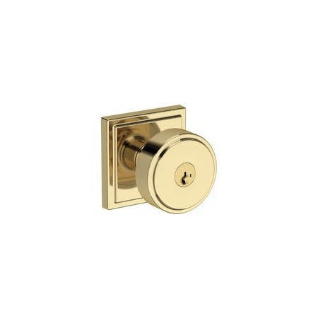 Baldwin Residential Door Knobs Keyed Entry Reversible Non-Lacquered Brass ENVASSSR031SMC