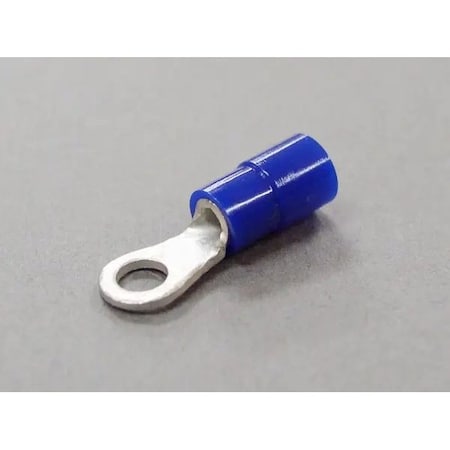 Nichifu Eco-Friendly Polycarbonate Insulated Ring Terminal, 16-14 AWG, #6 Stud TMEX 2-3.5-BLU