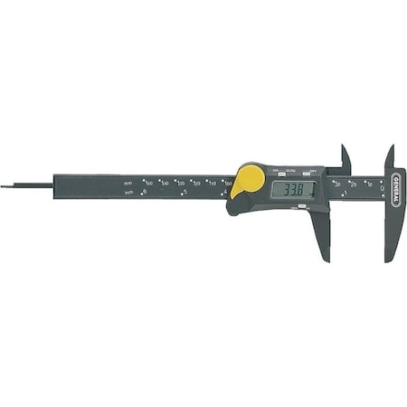General Tools Caliper, 0 to 6 in, 157 in Jaw, Digital, LCD Display, Stainless Steel 147