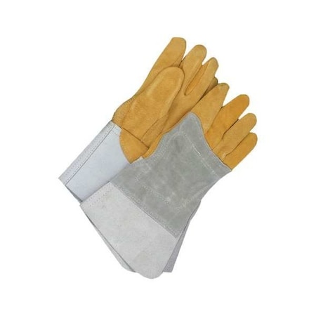 Bdg TIG Welder with Heat Patch, Gauntlet w/ Gore Cuff, Straight Thumb, Premium Cowhide, XL, 1 PR 64-1-1526-XL