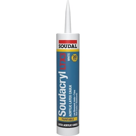 Soudal 5823513 Acrylic Latex Caulk, 101 oz 146729