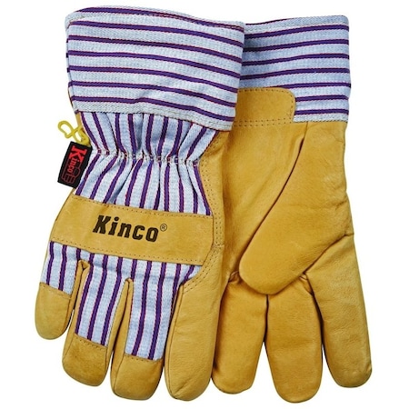 Kinco Protective Gloves with Safety Cuff, Wing Thumb, BlueTan 1927-C