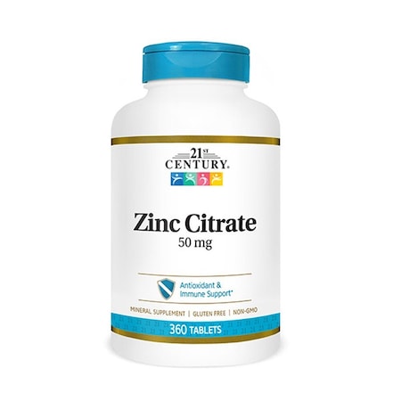 21St Century Zinc Citrate, 50mg, 360PK 74098528032