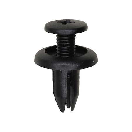 Auveco Honda Push-Type Retainer, Black Nylon, 15PK 22199