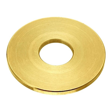 Zoro Select Flat Washer, For Screw Size 7/8 in , Brass Plain Finish WASB78WBR