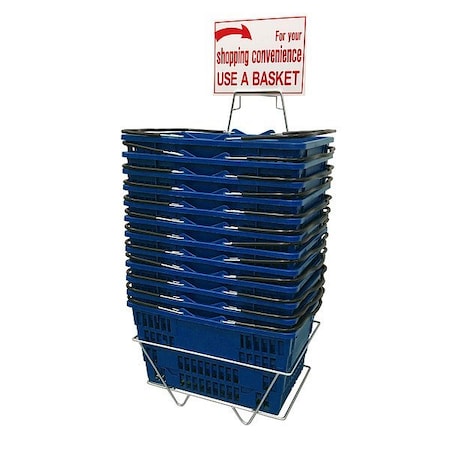 R.W. Rogers Co Hand Basket Set, Blue, 9-3/4 in L H2432002