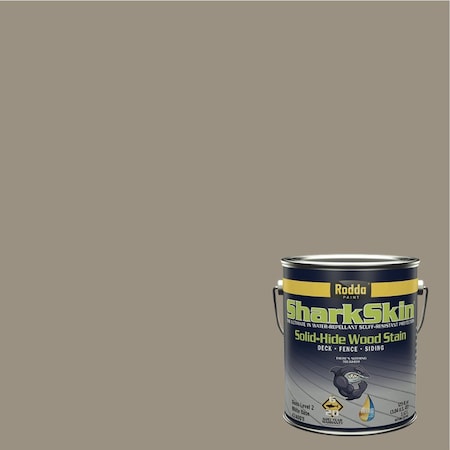 Rodda Paint SharkSkin Deck and Siding Solid Wood Stain, 1 Gallon, Dusty Boots 4240031-EX105/Dusty Boots