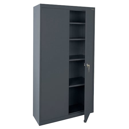 Sandusky Lee Light Duty Welded Steel Storage Cabinet, 36x18x72, Charcoal VF41361872-02