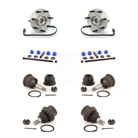 Transit Auto Front Bearing Upper Lower Ball Joint Link Kit For 2002-2003 Ford F-150 With 7 Lug Wheels K7T-110703