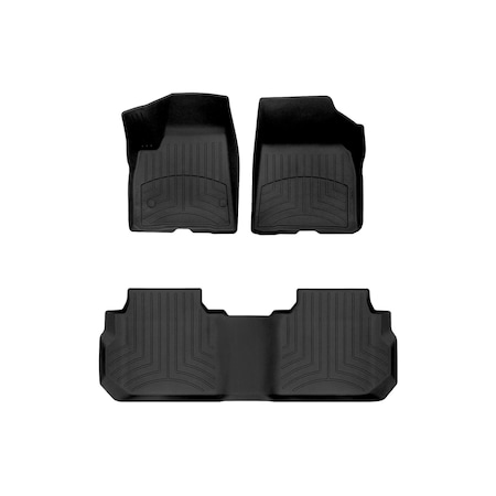 Weathertech Black, Front and Rear FloorLiner HP 441080-1-2IM