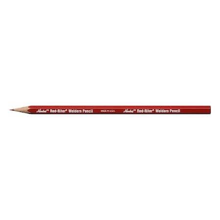 Markal Red Welders Pencil, Pk12 96100