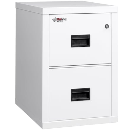 Fireking 2 Drawer, 1 Hr Fire & impact rated, 22" depth, Ltr/Lgl Arctic White 2R1822-CAW