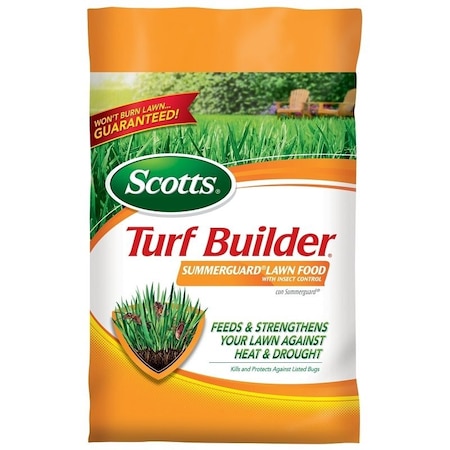Scotts Turf Builder SummerGuard Lawn Food with Insect Control, 40.05 lb, 20-0-8 N-P-K Ratio 49020