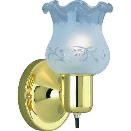 Boston Harbor Single Light Wall Fixture, 120 V, 60 W, Type C or CFL Lamp, Steel Fixture W22BB01-2349ECD3L