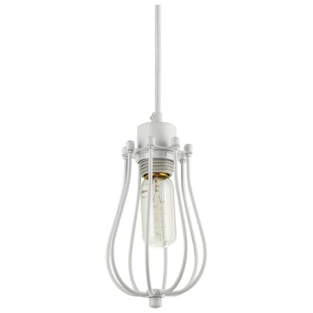 Sunlite Pendant Vintage Antique Style Fixture, Matte White Finish 07014-SU