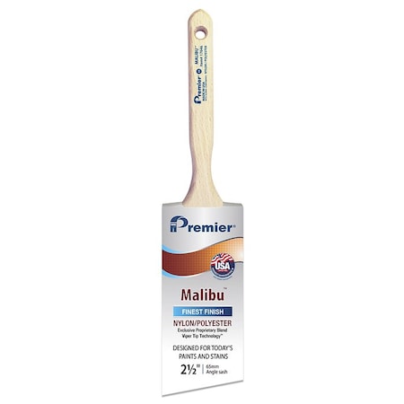 Permier 2-1/2in Premier Malibu Nylon/Poly Angle Sash Paint Brush 17646