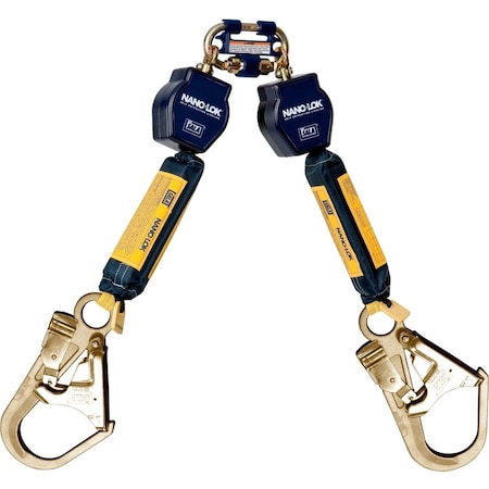 3M 3101280 6' Twin-Leg Quick Connect Self Retracting Web Lifeline, 3101280