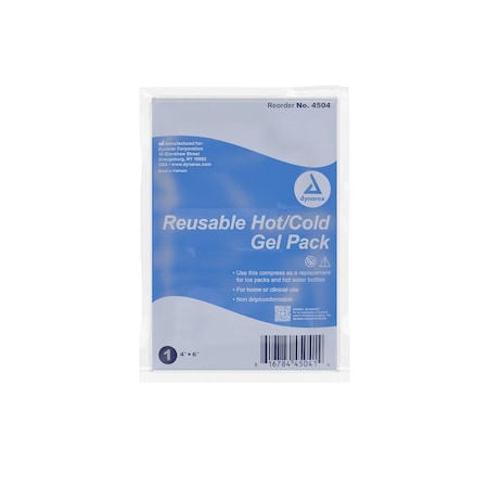 Dynarex Reusable Hot / Cold Gel Packs, 4"x6", 24PK 4504