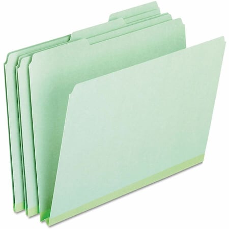 Tops Business Forms Pendaflex, PRESSBOARD EXPANDING FILE FOLDERS, 1/3-CUT TABS, LETTER SIZE, GREEN, 25PK 17167