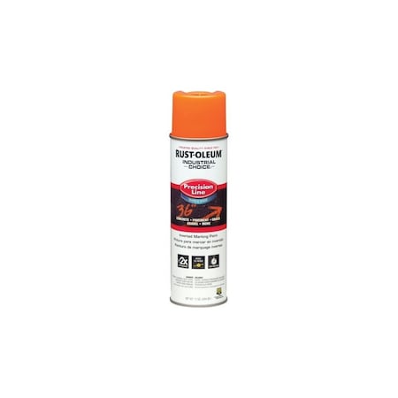 Rust-Oleum Inverted Marking Paint - Fluorescent Orange, Water, 17 Oz, 12PK 203036