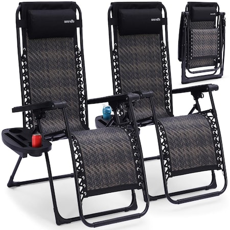 Serenelife Zero Gravity Lounge Chair Set of 2 SL1ZRC65