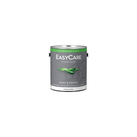 True Value Everyday Exterior Latex Paint, Semi Gloss, White, Gallon EVDESG9-GL