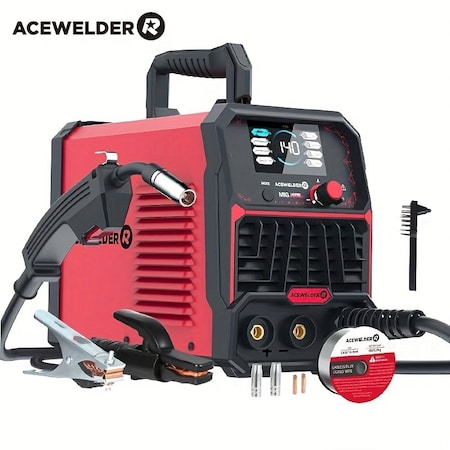 Wrightmaster 140 A, 110-Volt, 3 in 1 MIG Welder, Welder Machine, LCD Display ZR-MIG140PRO