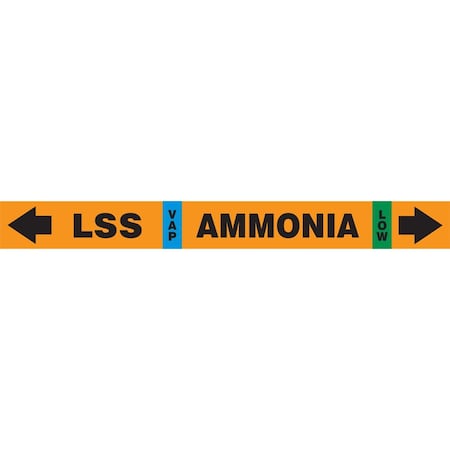 Accuform IIAR SELFSTICK AMMONIA PIPE MARKER RAK113T