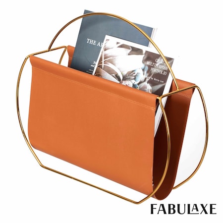 Fabulaxe 16-Inch Magazine Holder, Letter and Document Organizer for Desktop and Home Office - for QI004743