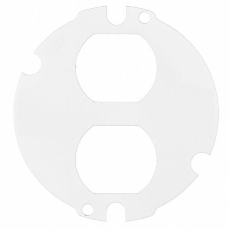 Hubbell Wiring Device-Kellems Sub-Plate, Round, Fabricated S1R4SPDUPLEX