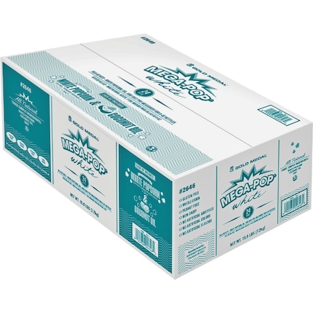 Gold Medal Mega Pop 8 Oz. All Natural Wht Popcorn Kit, 24 Kits 2646