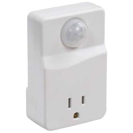 Amertac White Motion Activated Plug In Light Control 1 pk MLC4BC