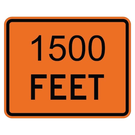 Sign Solutions Usa Traffic Sign, 24 in Width, Aluminum Sign, Horizontal Rectangle DUS12HOR2418W16-2P15