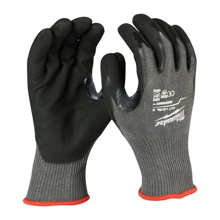 Milwaukee Tool Cut-Resistant Coated Gloves, Cut Level A5 , Double Dipped , Nitrile , Sandy , 2XL ( 11 ) 1 PR 48-22-8954