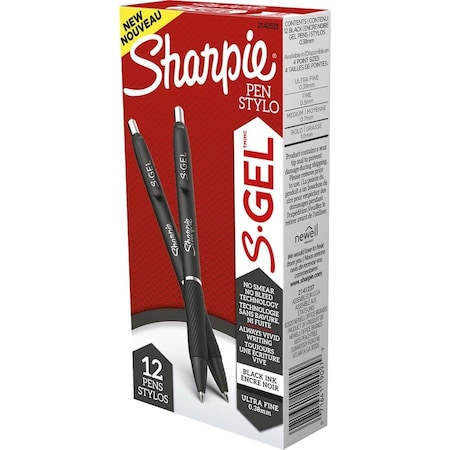 Sanford SGel Pens, Black, 12PK SAN2140521