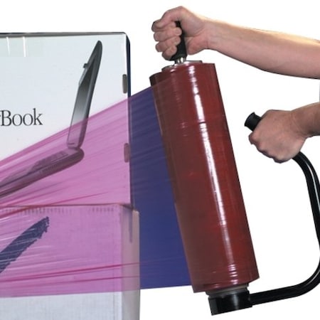 Partners Brand Anti-Static Cast Hand Stretch Film, 17" x 80 Gauge x 1500', Pink, PK4 SF188CASTAS