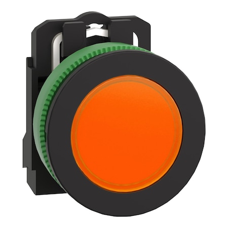 Schneider Electric Pilot Light, Orange, 30mm, LED XB5FVM5