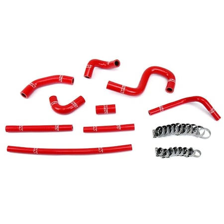 Hps Performance High Temp Reinforced Silicone Heater Coolant Hose Kit, Red, 57-1798-RED